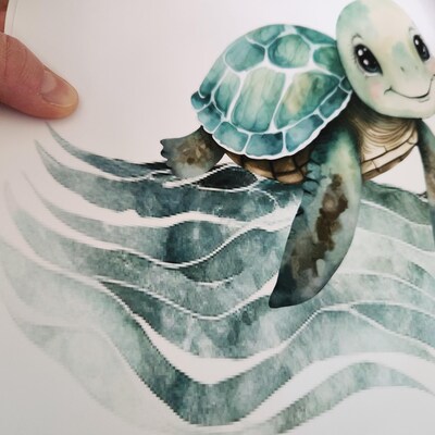 Printable Sea Turtle Baby Shower Invitation Editable Ocean Themed Baby ...