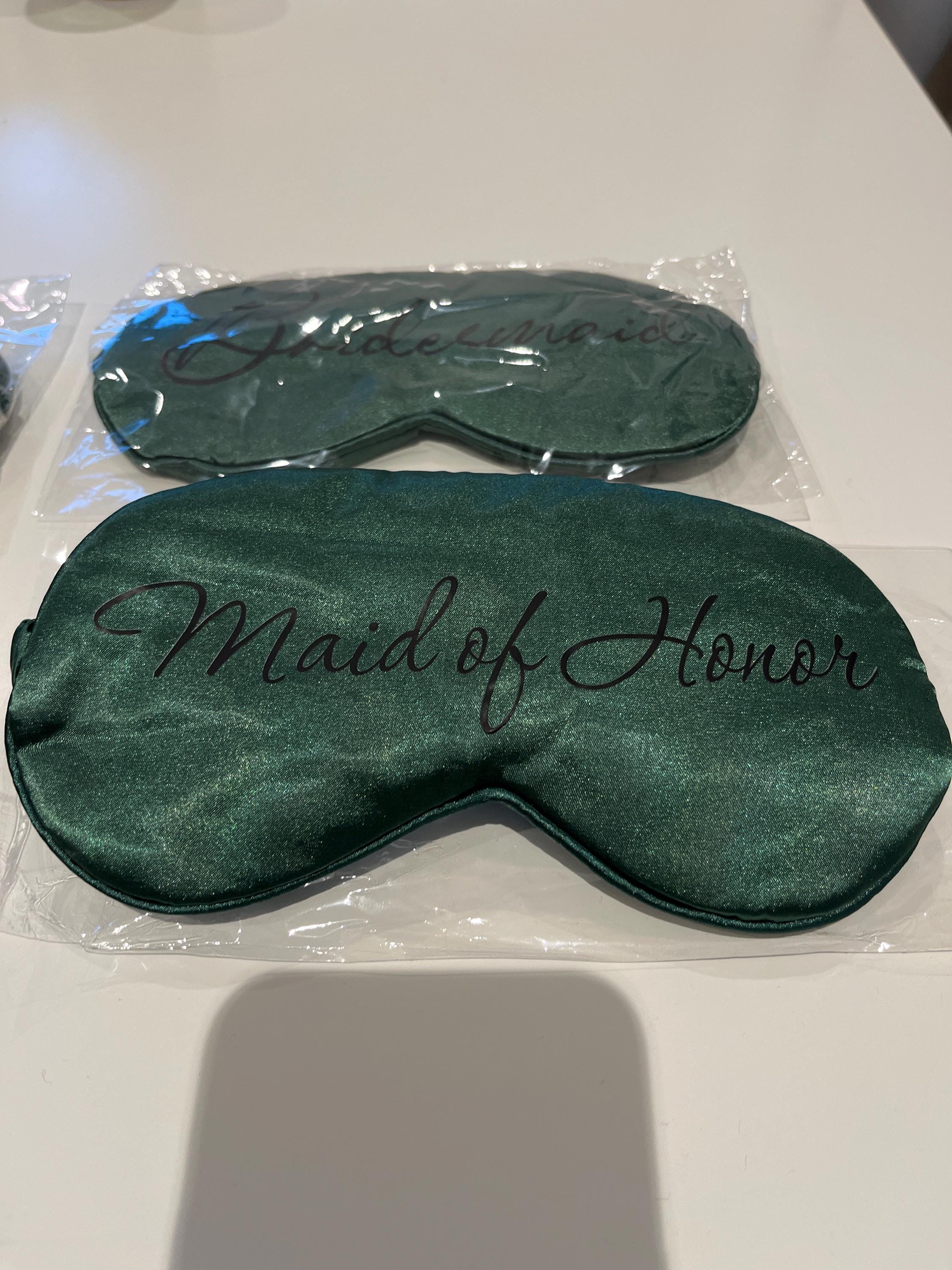 Personalized Eye Mask, Bridesmaid Gift, Bridal Party Gift, Sleep Mask, Personalized Wedding Favor, Silky Satin Mask, Bachelorette Party