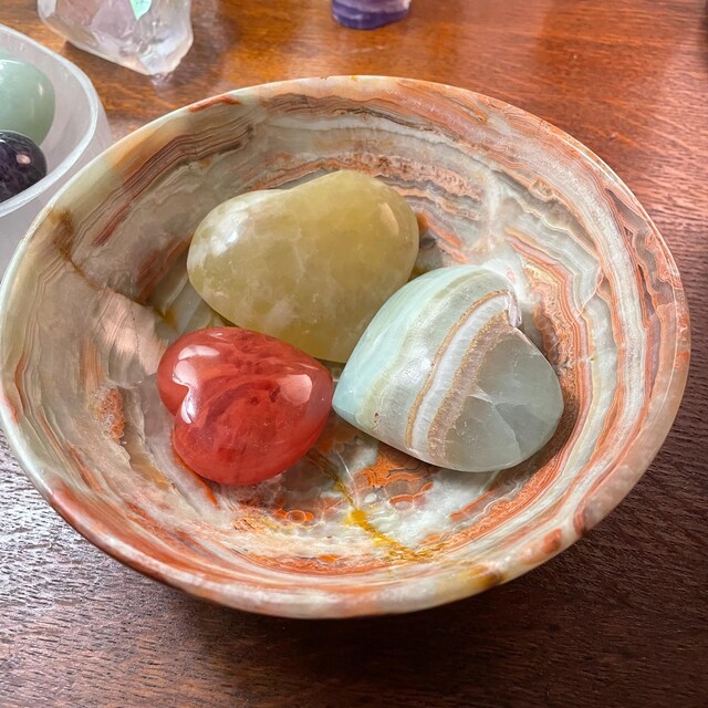 Green Onyx Crystal Bowl, 3