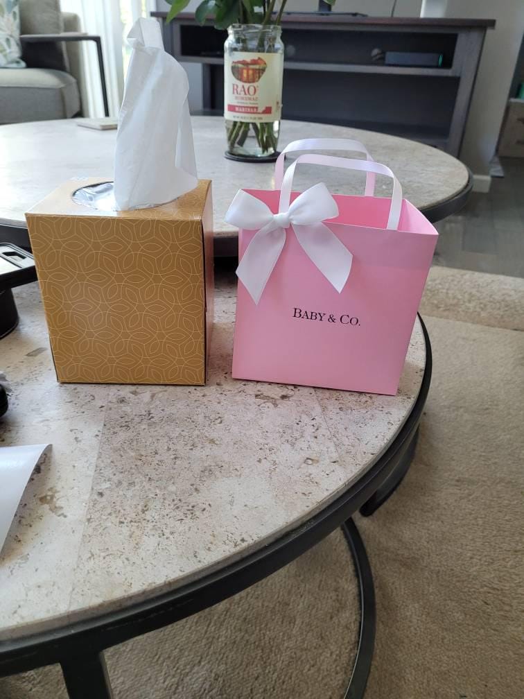 Pink  party favor bags for your baby shower l Bridal Shower l Baptism