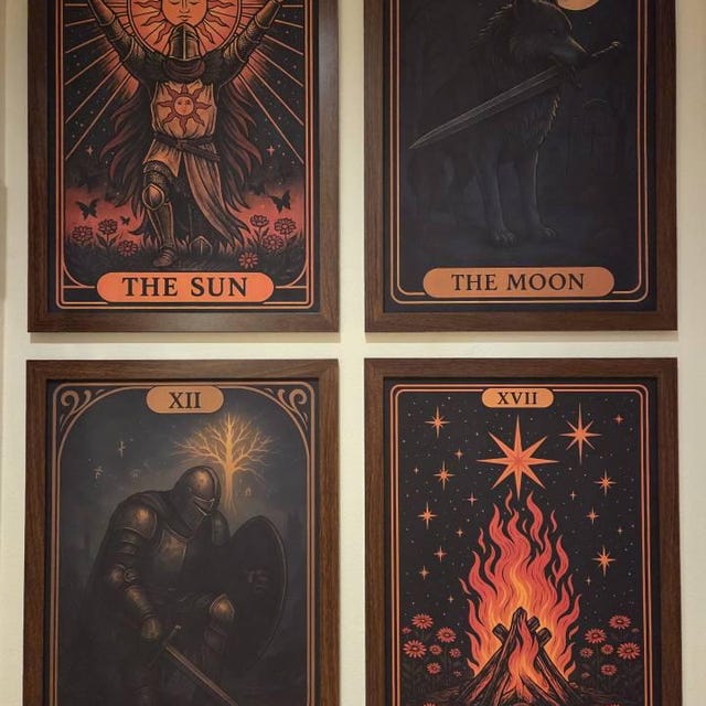 Solaire of Astora Tarot Card Art Print - Dark Souls Inspired - Etsy