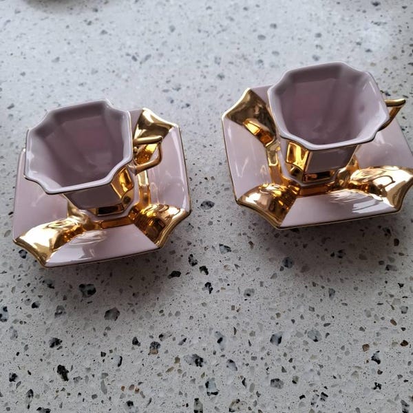 Porcelain Tea Set in Pink