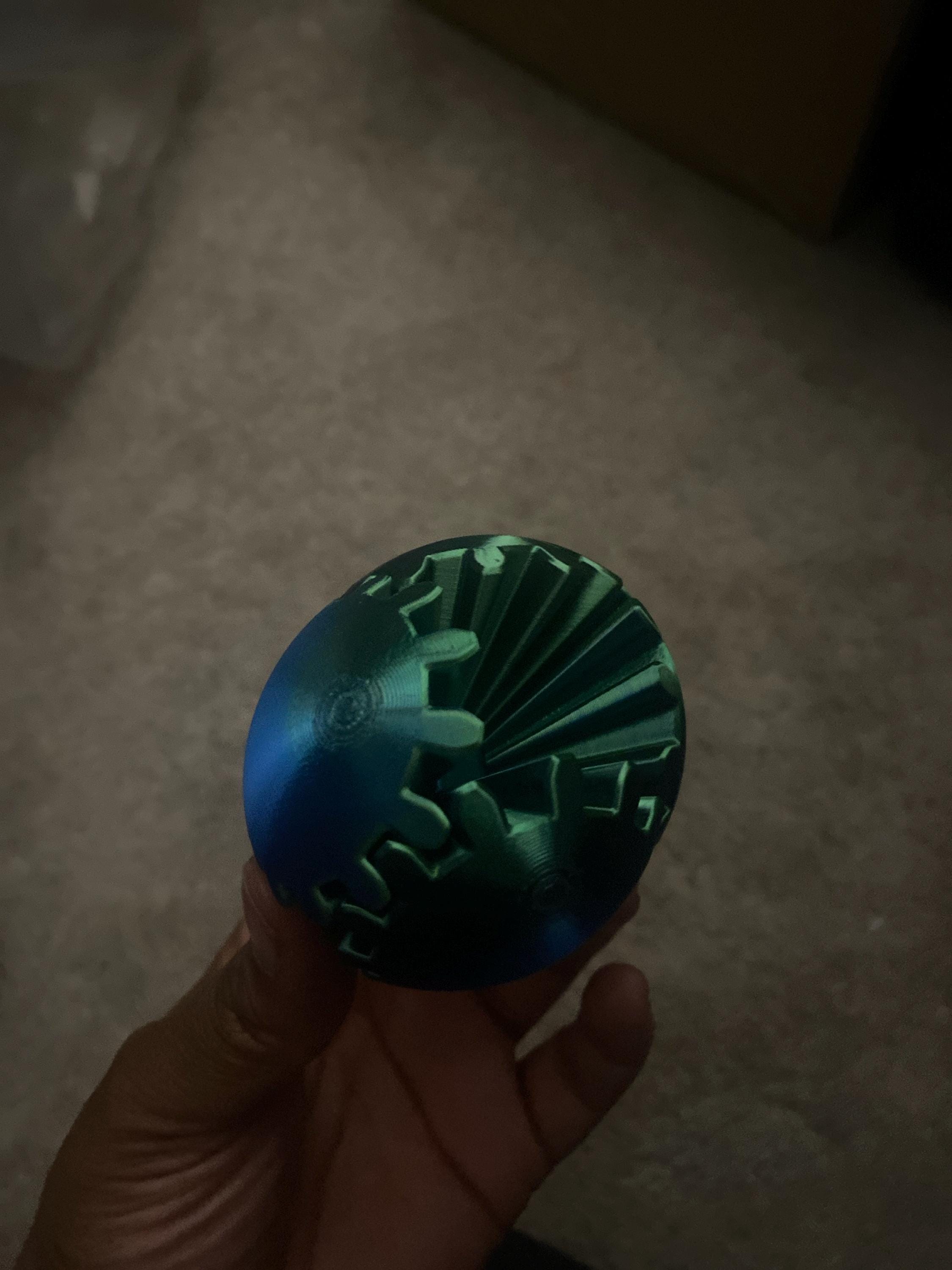 3D Printed Gear Ball Sphere Fidget-Transformable Stress Relief Toy, Colorful Gradient, Birthday Cool Gift for Dad Kids boy girl Ruvenbal
