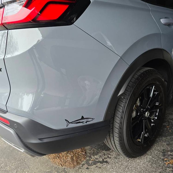 2 Adesivi Squalo Grandi 570mm – Per Barca, Auto, Camper, Roulotte – Vinile Autoadesivo