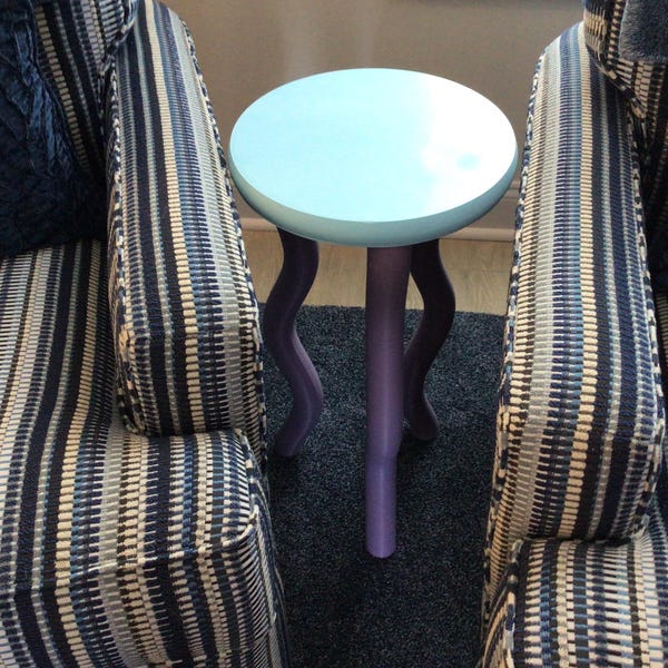 The Jelly Side Table - Colorful Aesthetic End Funky Cute Wavy Dopamine ...