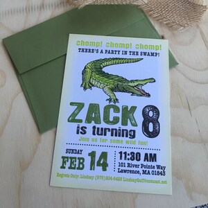Alligator Party Package-printable Alligator Birthday Party Decoration ...