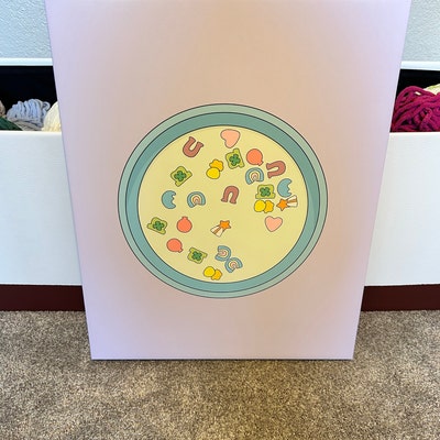 Lucky Charms Cereal Print, Lucky Charms Illustration, Digital Download ...