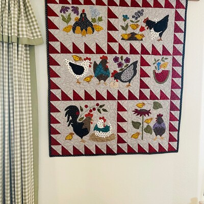 Here a Chick, There a Chick Wall Quilt - Etsy