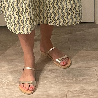 mens greek leather sandals