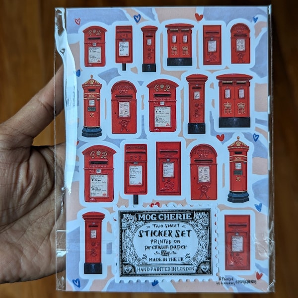 Philately Hobby Stickers | 2 Sheet Sticker Set | A6 | Stamp Collecting ...