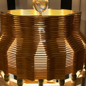 B&P Lamp Sand Dollar Finial - Brass 2.5" Height 1/4-27 Tap