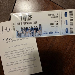 twice likey special ticket サインアルバムチケット TWICE - Special Ticket Set ['THIS IS FOR' World Tour in Incheon