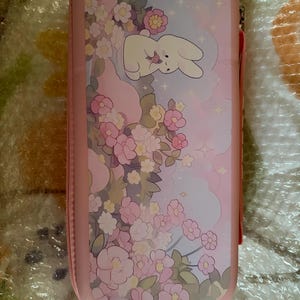 Nintendo Switch 2/Switch OLED用かわいいウサギのキャリーケース