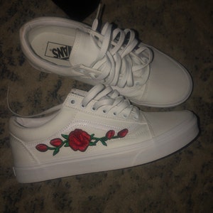 Red Rose Vans Old Skool Back to School 