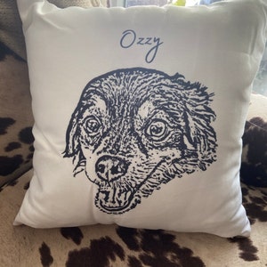 Fanery sue Funda de almohada personalizada con imagen para perros, funda de  almohada personalizada con foto para mascotas, funda de almohada con