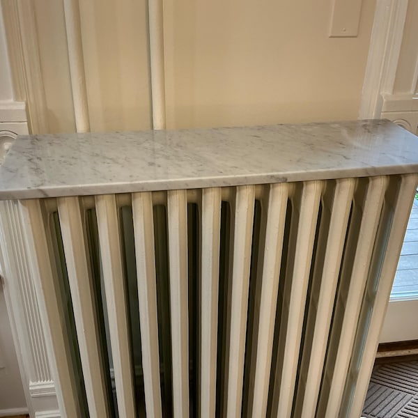 Marble Powder Radiators Marble Radiator Top, Floating Shelf, Side Table Top Italian Bianco ...