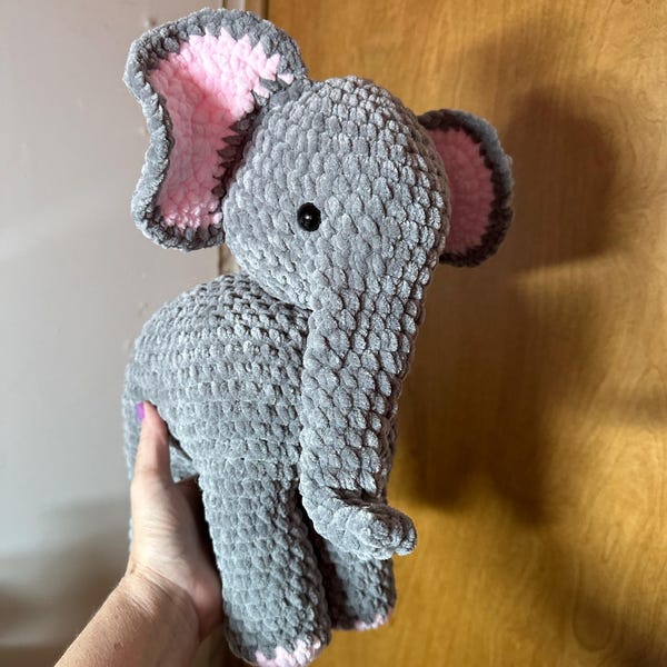 Handmade Crochet Ami Toy - Elephant