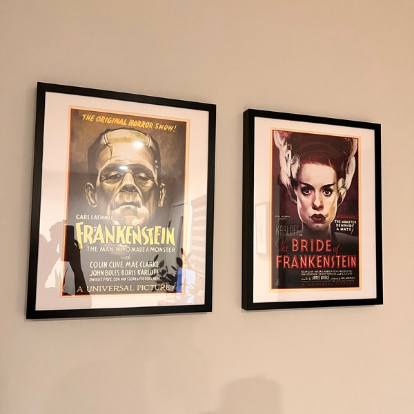 Frankenstein (1931) Classic Horror Movie Poster – Digital Art Print ...