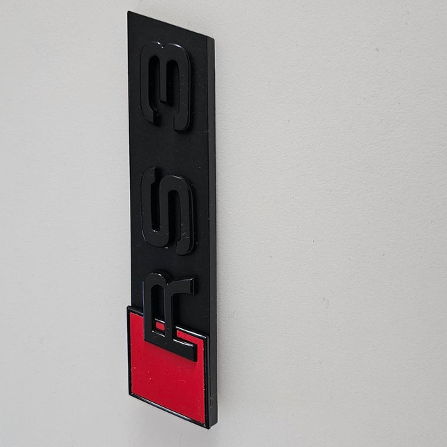 Emblema Cromato S3 Per Calandra Anteriore, Logo Per Audi A3 S3