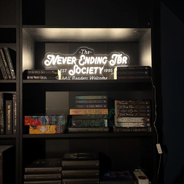 Cool Kids Read Books Neon Sign, Book Store Wall Decor Kid's Room Game