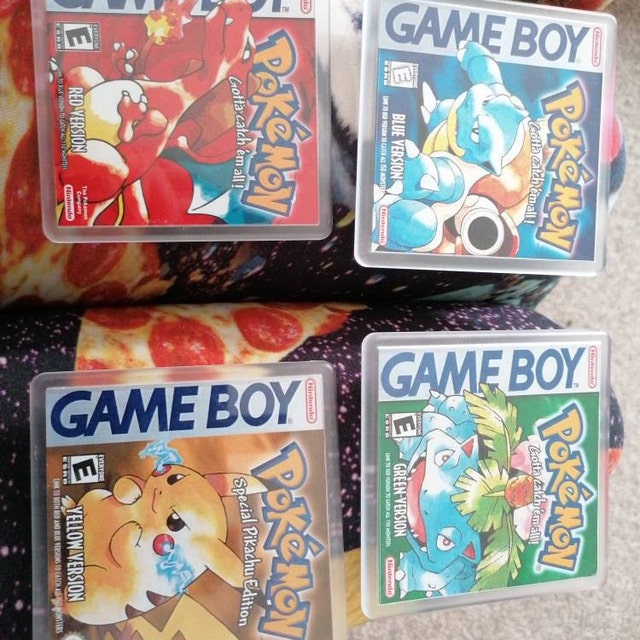 Pokemon Coaster Collection Pokemon Red Green Blue Yellow 4 Set 