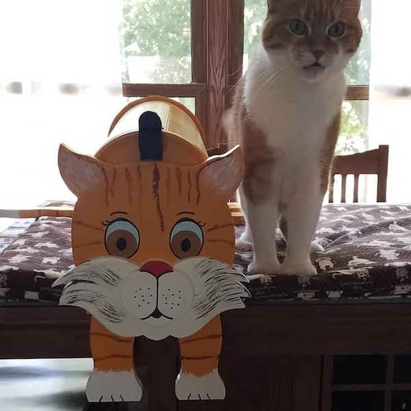 Cat Mailboxes - Yellow Cat Mailbox - Etsy