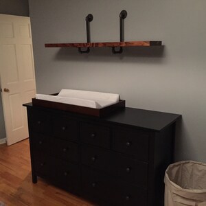 Floating Shelf Pipe Shelves 12 Inch Deep Shelves Industrial Etsy