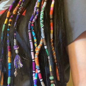 Plait in Hair Wrap Rainbow Braid Extension Easily Removable - Etsy Plait in Hair Wrap Rainbow Braid Extension Easily Removable - Etsy