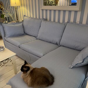 Sofa Cover for IKEA BACKSALEN 3 Seater Sofa With Chaise Longue