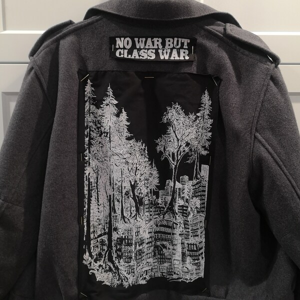 Tree Punk Patch Large Forest Wins Back Patch - Nature, Punk Patches, Forest, Tree ...
