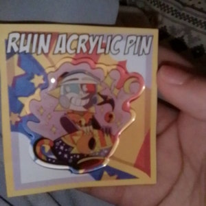Sun and Moon Show Ruin Acrylic Pin - Etsy