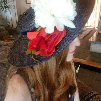 Bust Hat Vintage 40s Look Female Mannequin Head Bust Hat Display Paper Mache ...