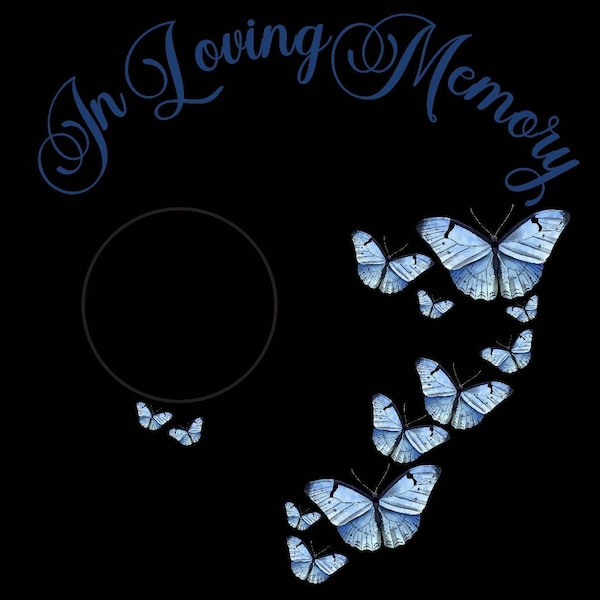 Those We Love Dont Go Away Poem PNG Butterflies Flying Up Rectangular Those we love dont go away poem png butterflies flying up rectangular