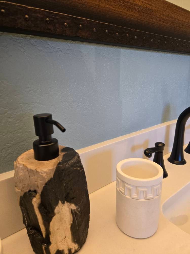 Petrified Wood Soap Or Lotion Pump Dispenser