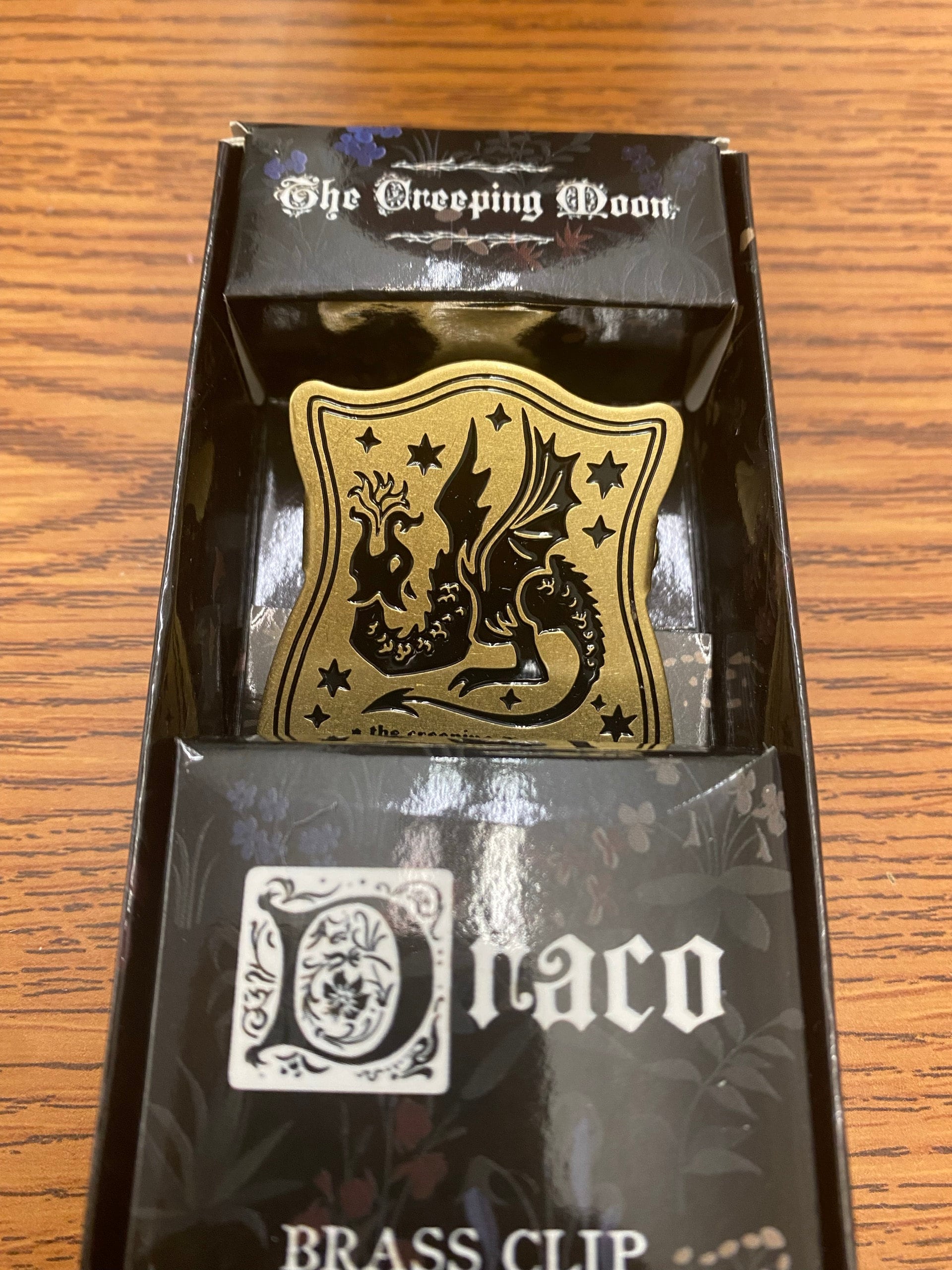 Draco metal journal clip, scrapbook clip, brass clip, binder clip, dragon stationery, dragon clip, DM tools, gift for DM, DnD stationery