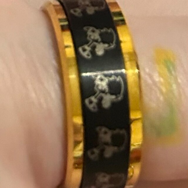 Engraved Sonic the Hedgehog Ring – Silver Tungsten Spinner Ring