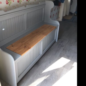 Hand Crafted 5ft Solid Pine Monks Bench Settle Storage Etsy