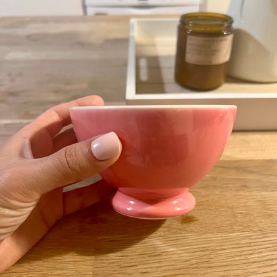 Vintage French Enamelware Pot Lid Rack, Rustic Blue Enamel Triangle ...