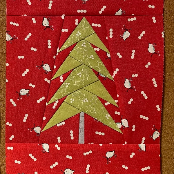 Tree Paper Piecing Christmas Tree Paper Piecing Pattern, PDF - Etsy