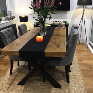 Rustic Extendable Dining Table Kitchen Industrial Rustic Wood SQUARE ...