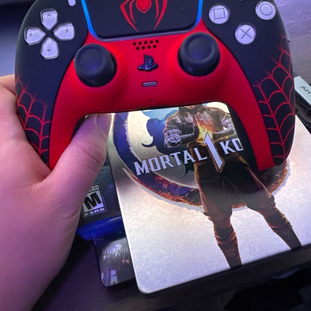 Custom Spiderman Miles Morales Themed Playstation 5 PS5 Dualsense Wireless  Controller 