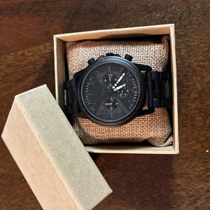 Anniversary Gift for Him,wood Watch,personalized Watch,engraved Watch ...