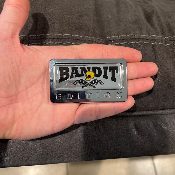 Bandit Edition Chrome Emblem With Domed Decal Car Auto Badge 3d Sticker ...