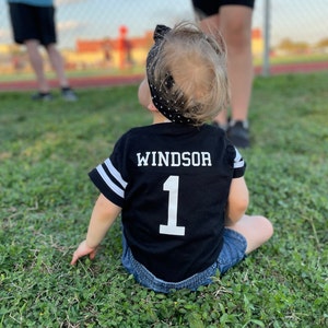 Custom Cotton Football Sport Jersey Baby Bodysuit Personalized - Etsy