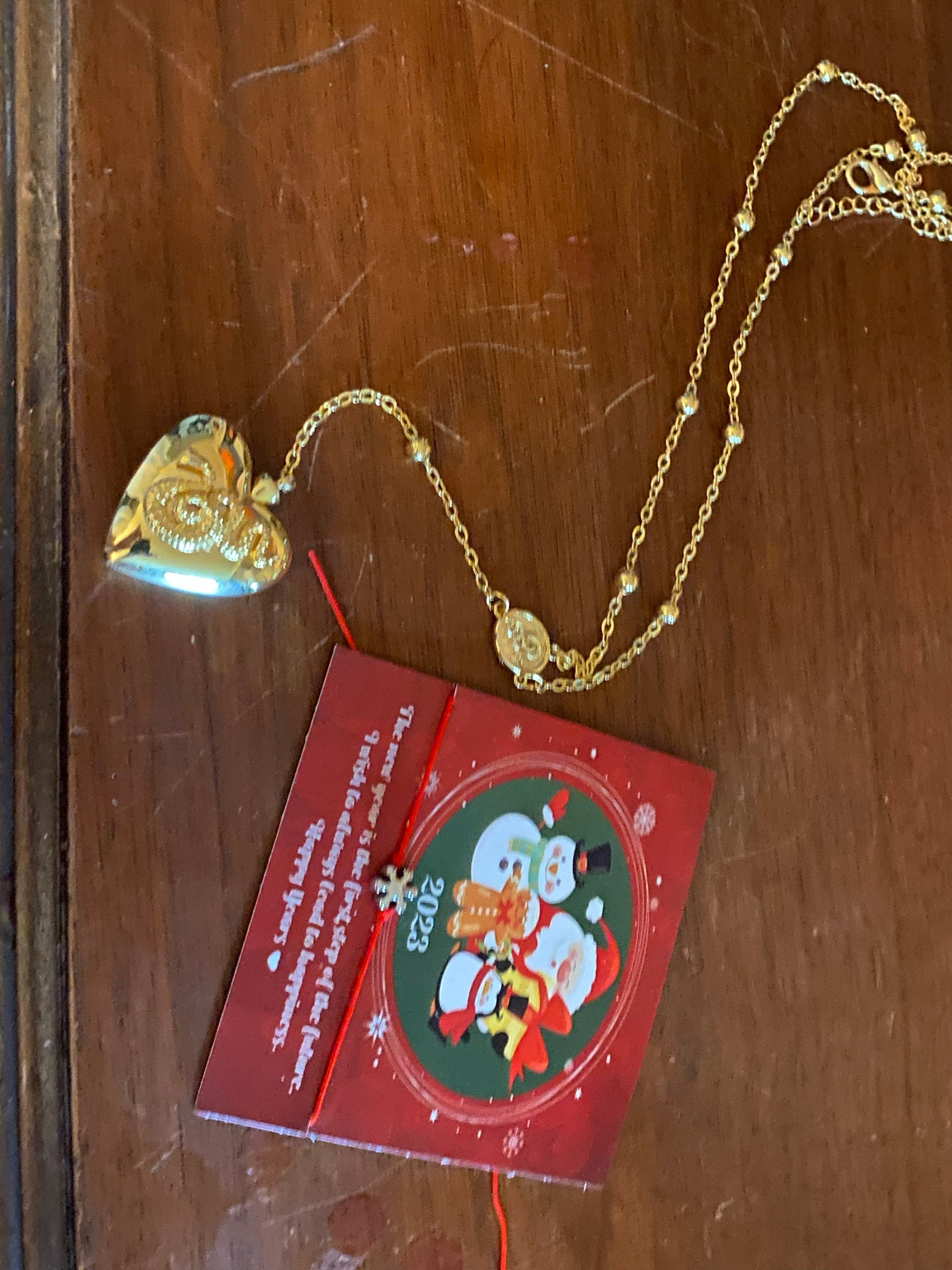 Rosary Emerald Heart Necklace