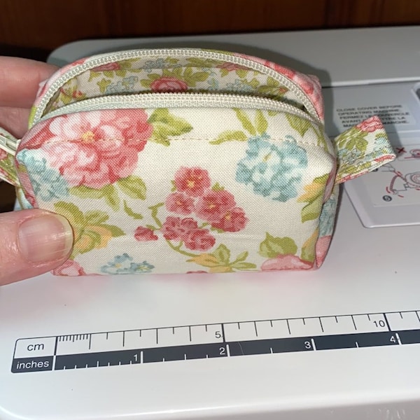 Small Change Purse Pattern Easy Boxy Keychain Coin Purse Step by Step PDF Sewing Pattern, Small ...