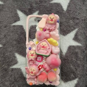 デコデンスマホケース、コビトドゥカンスマホケース、かわいい3Dアニメ