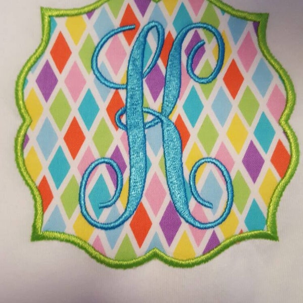 Scripty Monogram Font Embroidery File - 26 Letters -2 Sizes 2.75" & 1. ...