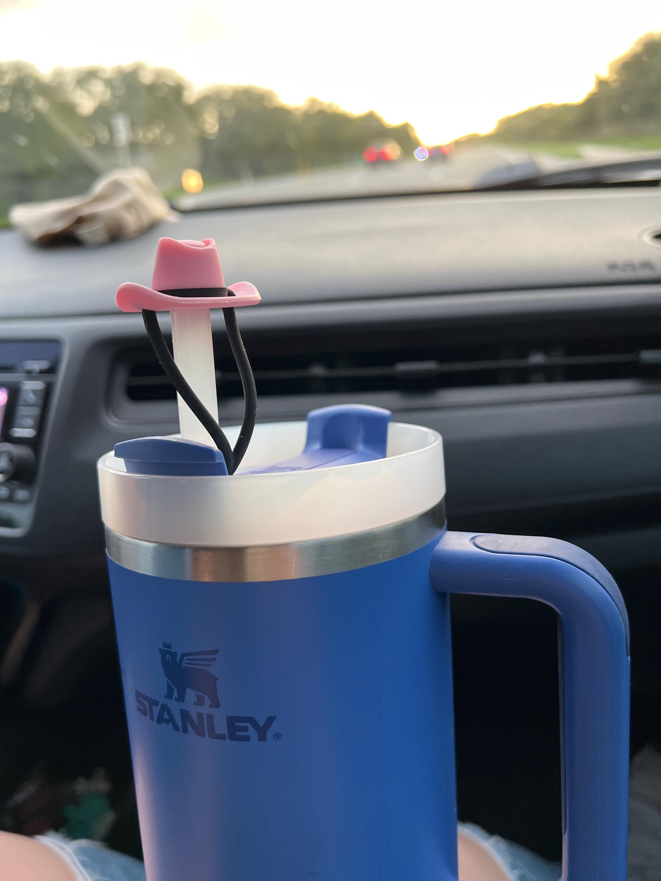 Cowboy Hat Straw Topper Western Cup Accessories Straw Topper Cowgirl Straw Cover 40 oz Cup Straw Cover for Tumbler Accessories Straw Cap