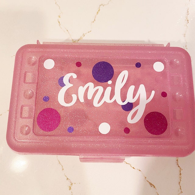 Personalized School Pencil Box - Girl Designs - Happy Thoughts Gifts
